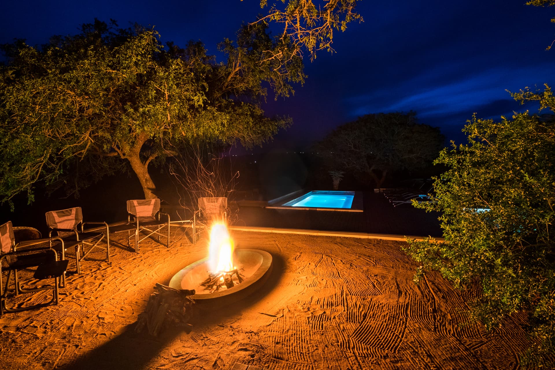Luxury tent interior